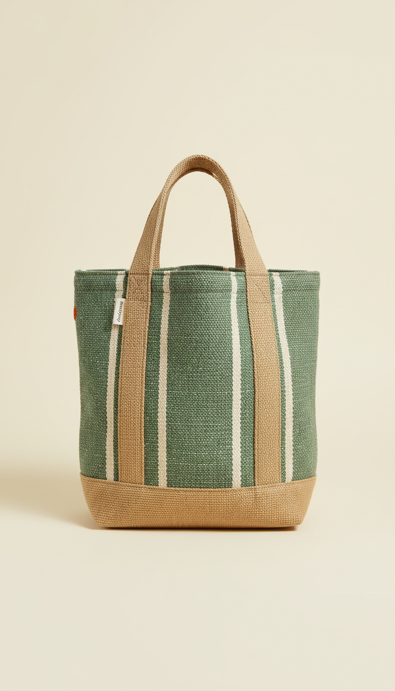 Reusable Woven Market Tote Bag