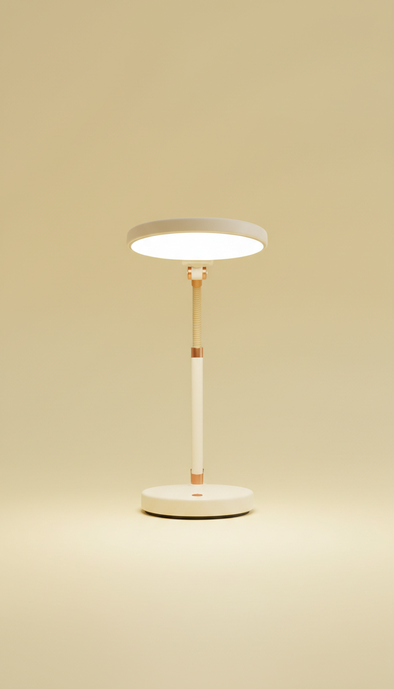 Cream Finish LED Desk Lamp